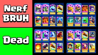 I RANKED the Best Decks in Clash Royale [upl. by Gastineau170]