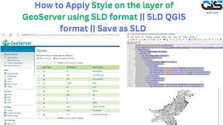 How to Apply Style on the layer of GeoServer using SLD format  SLD QGIS format  Save as SLD [upl. by Atirres]