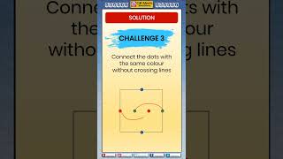 Only a genius can do it  Connect same colour dots without overlapping lines math tricks amp puzzles [upl. by Nolyaj]