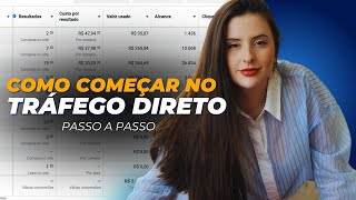 Como começar no tráfego direto Passo a passo  Live 01 [upl. by Garmaise]