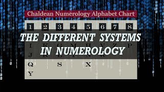 Numerology  The Four Different Systems  Chaldean Kabbalah Vedic Pythagorean [upl. by Eelorac932]