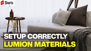 How to Correctly Setup the Materials in Lumion Shorts [upl. by Tompkins]