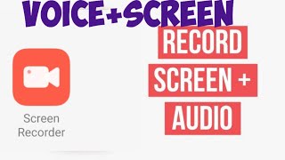 Mobile Screen recorder Video With Audio Settings [upl. by Bergh]