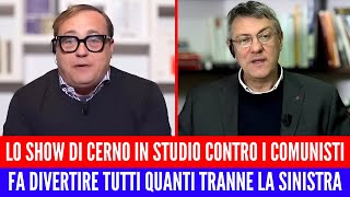 TOMMASO CERNO SCATENATO FA IL PAZZO IN STUDIO E UMILIA LA RIVOLTA ROSSA VOLUTA DA LANDINI [upl. by Corinne]