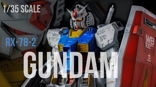 135 SCALE RX782 GUNDAM Shot Review  Custom work by gunplaren9202 [upl. by Eelyma112]