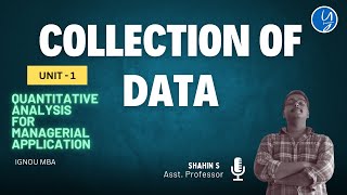 Data Collection I Unit 1 I MMPC 5 I IGNOU MBA 2024 I Malayalam [upl. by Leihcar]