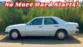 1990 Mercedes 300E Gets Cold Start Valve Oil Change And More [upl. by Delfine]