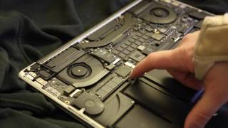 How to Clean the Retina MacBook Pro Fans amp Logic Board [upl. by Lotsyrk118]