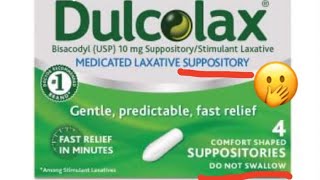 Dulcolax Suppository [upl. by Hillegass]