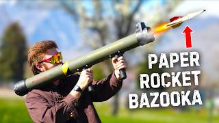 How to Make a PAPER ROCKET Launcher [upl. by Morgan]