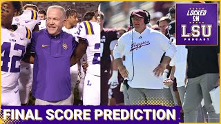 Prediction LSU Tigers vs Texas AampM Aggies  Brian Kelly vs Mike Elko [upl. by Elegna58]