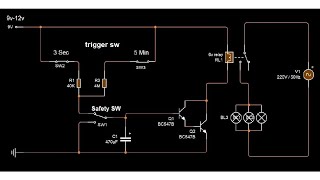 Delay Timer Circuit Using Relay and Transistor  TechBD [upl. by Kciredes707]