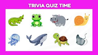 Trivia quiz for kindergarten animal trivia quiz for kids P1 [upl. by Tzong]