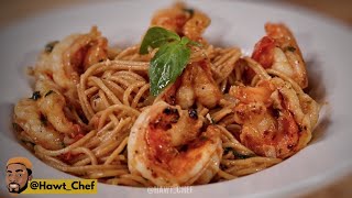 How To Make Shrimp Scampi Pasta  Take Your Scampi To A Higher Level  Hawt Chef [upl. by Olvan77]