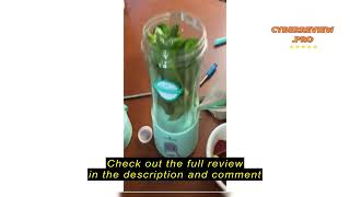 Review Portable Blender Vaeqozva USB Rechargeable Personal Size Blender for Shakes and Smoothies Min [upl. by Oidacra]