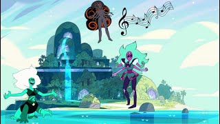 Steven Universe  Alexandrite vs Malachite Obsidian Theme  Mega Leaf Blade  stevenuniverseedit [upl. by Eecrad]