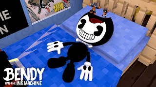 Minecraft JUMPING INTO BENDY amp THE INK MACHINES NIGHTMARE [upl. by Minton]