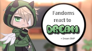 Fandoms react to Dream  Dream SMP  Part 2  My AU  Gacha Club [upl. by Teleya]