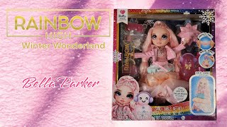 Rainbow High Winter Wonderland Bella Parker review [upl. by Zulaledairam583]