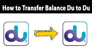 How to Transfer Balance from du to du  du to du Balance Transfer Code [upl. by Enirolf691]