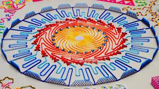 100000 Dominoes  The Colossal Spiral  Destination Domino 2024 [upl. by Erlinna]