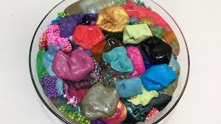 MIXING ALL MY SLIMES SLIMESMOOTHIE SATISFYING SLIME  9 [upl. by Grodin186]