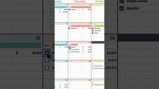 💸 Monthly Bill Calendar Google Sheets Template monthlybills billcalendar googlesheets [upl. by Nimzay85]