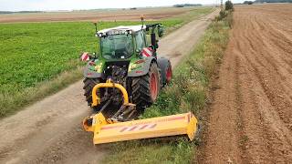 Vitre cassé 😤 Broyage des bords de Champs 🌿 Fendt 514 amp Broyeur Agram [upl. by Euridice586]