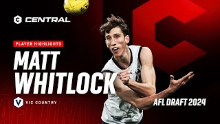 2024 AFL Draft  Matt Whitlock Player Highlights [upl. by Hgielek]