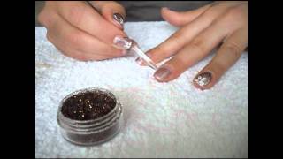 Proste zdobienie na krotkich paznokciach tutorial Simple nail art [upl. by Eneles]