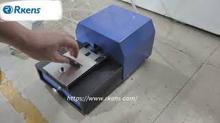 RS920Q pneumatic two row PCB header pin cutting machine [upl. by Dnaletak]