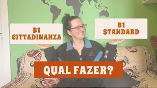 Italiano B1 Cittadinanza x B1 Standard quais as diferenças e qual fazer para cidadania italiana [upl. by Nelyt]