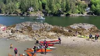 Kayaking Belcarra Picnic Area to Twin Islands BC Canada [upl. by Odnama]