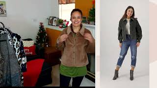 Attitudes by Renee Corduroy Jacket with Full Sleeve on QVC [upl. by Ettegirb715]