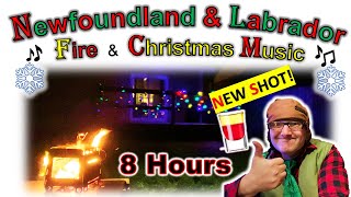 8 HOURS 🎄 Newfoundland Christmas Music 🎄  Fireplace Campfire [upl. by Aivartal935]