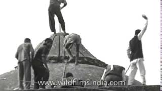 Ayodhya Babri Masjid destruction  rare archival footage [upl. by Ecnarepmet119]