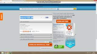 msvcr100dll missing error fix 20132014 [upl. by Ahseek]