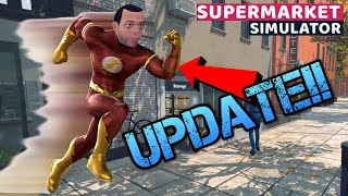 NEW UPDATE Turns ReStockers Into SUPERHEROS D Super Speed amp Super BRIANS Supermarket Simulator [upl. by Angy]