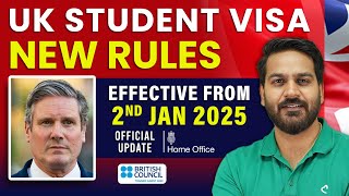 UK Student Visa New Rule from January 2025 for International Students  Study in UK [upl. by Nobile362]