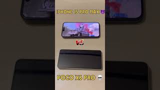 IPHONE 15 PRO MAX VS POCO X6 PRO BGMI 120 FPS TEST bgmi120fps iphone16bgmi shorts [upl. by Eiznekam508]