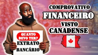 Comprovação FINANCEIRA  Visto Canadense  SALDO DO EXTRATO BANCÁRIO [upl. by Zsolway]