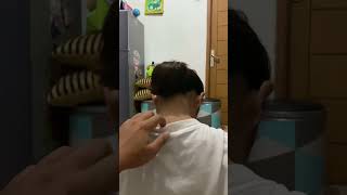 Ponytail short hair  kuncir rambut pendek [upl. by Einahc]