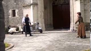 Lady and knight fight in front of church [upl. by Aikram]