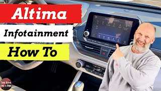 Infotainment How To  2020 Nissan Altima AWD [upl. by Adihsaar]