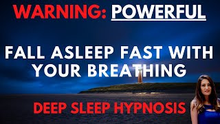 Deep Sleep Hypnosis for Stress Relief amp Healing Breathing into Sleep [upl. by Ardeed]