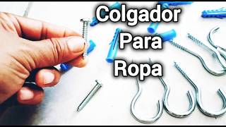 Como instalar un colgador de ropa doble fácilrapido y práctico [upl. by Omiseno]