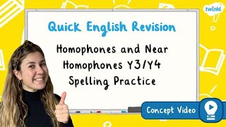 How Do You Teach Year 3 and 4 Homophones and Near Homophones  KS2 English Concept for Kids [upl. by Etnaik]