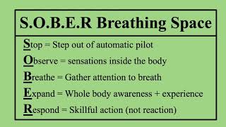 S O B E R Breathing Space Meditation [upl. by Ogir]