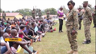 UPDF recruitment in districts  Hundreds enroll in Busia and Mukono district [upl. by Isabella]