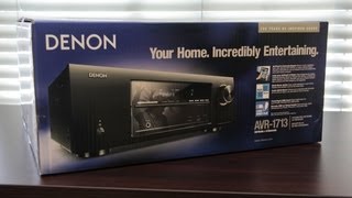 Denon AVR1713 51 Channel Receiver Unboxing [upl. by Dong]